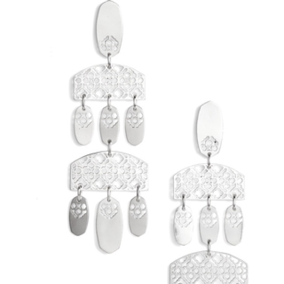 Kendra Scott Emmet Earrings - Rhod Filigree - Picture 4 of 5